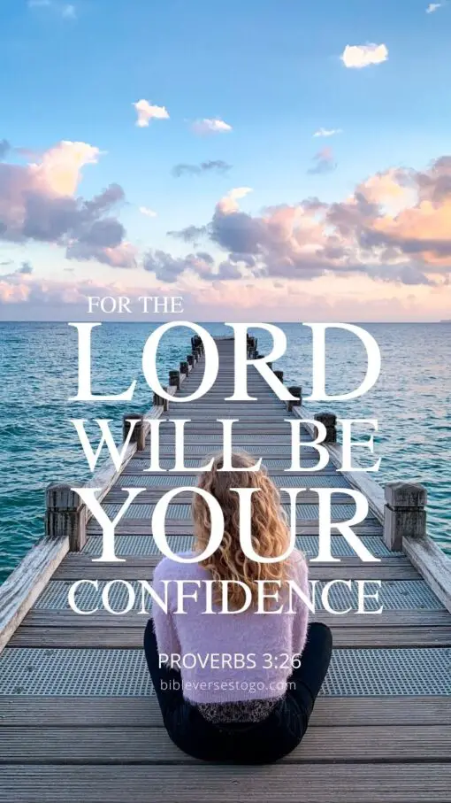 Christian Wallpaper - Your Confidence Proverbs 3:26