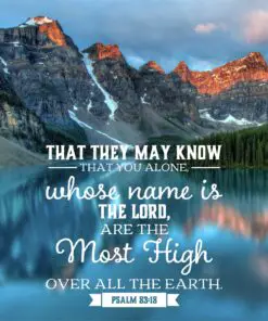 Psalm 83:18 - The Most High - Bible Verses To Go