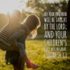 Isaiah 54:13 - Children's Peace Will be Great - Bible Verses To Go