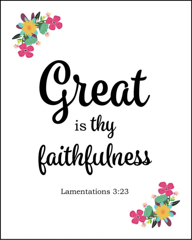 Lamentations 3:23 Faithfulness – Encouraging Bible Verses