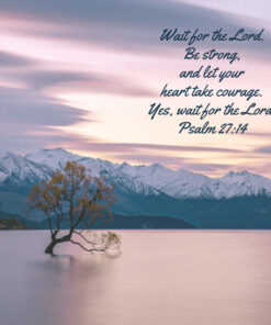 Psalm 27:14 - Be Strong and Let Your Heart Take Courage - Bible Verses To Go