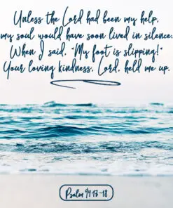 Psalm 94:17-18 - Loving Kindness Held Me Up - Bible Verses To Go