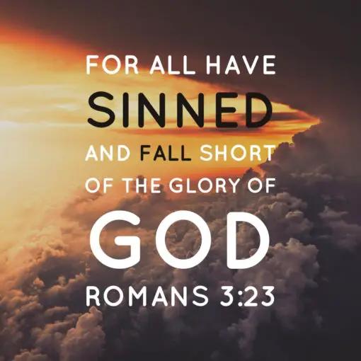 Romans 3:23 - For All Have Sinned - Bible Verses To Go
