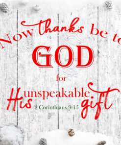 2 Corinthians 9:15 - Thanks Be to God - Bible Verses To Go